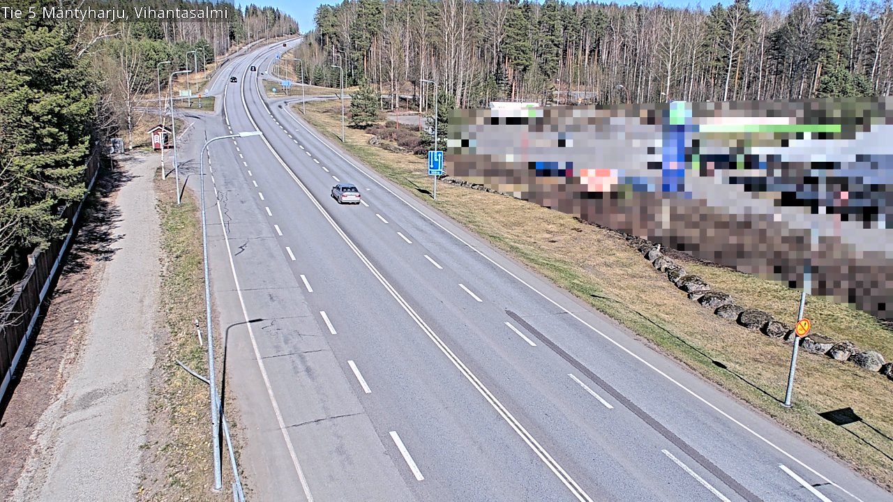 Weather Camera Image Road 5 Mäntyharju, Vihantasalm, Mäntyharju, Etelä-Savo
