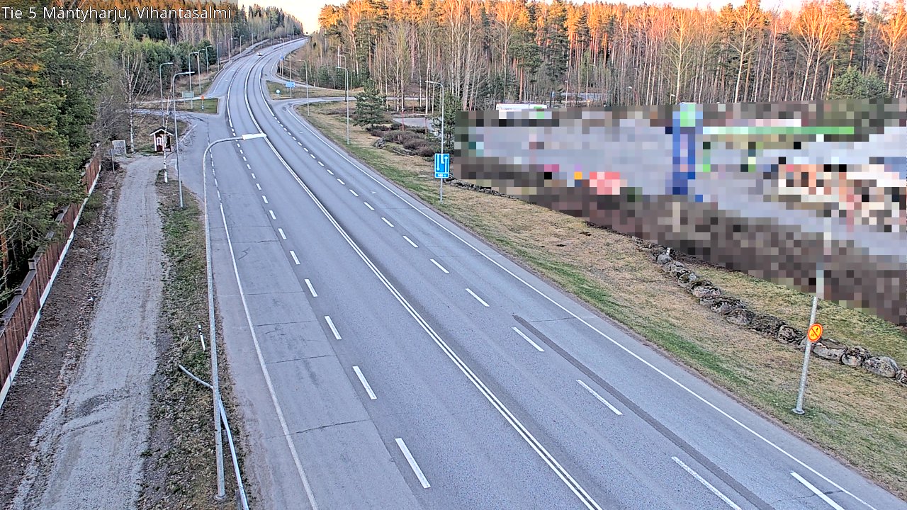 Weather Camera Image Road 5 Mäntyharju, Vihantasalm, Mäntyharju, Etelä-Savo