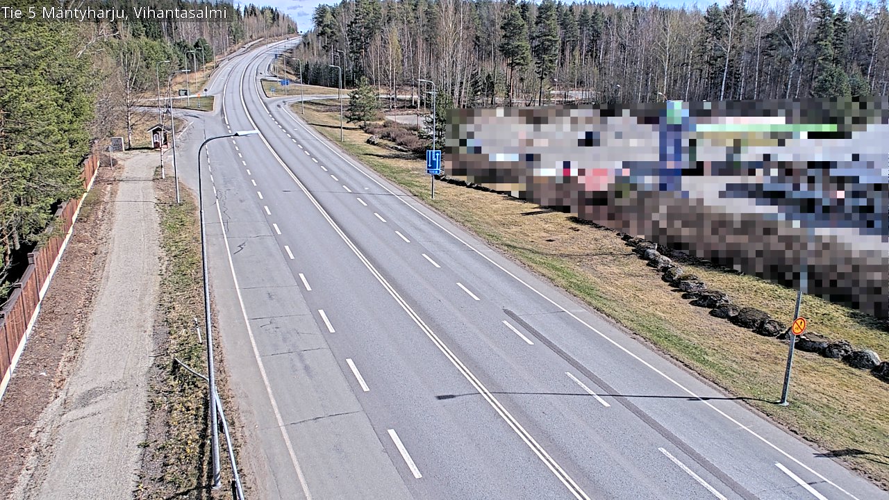 Weather Camera Image Road 5 Mäntyharju, Vihantasalm, Mäntyharju, Etelä-Savo