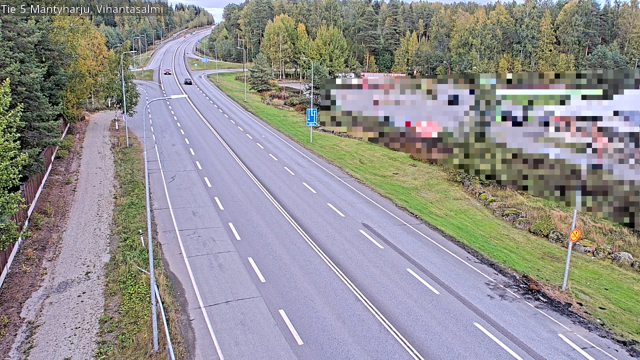 Weather Camera Image Road 5 Mäntyharju, Vihantasalm, Mäntyharju, Etelä-Savo