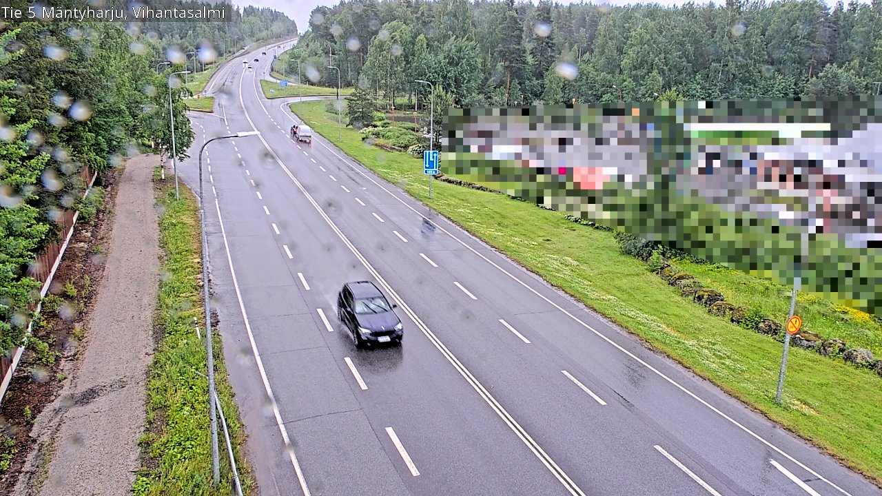 Weather Camera Image Väg 5 Mäntyharju, Vihantasal, Mäntyharju, Etelä-Savo