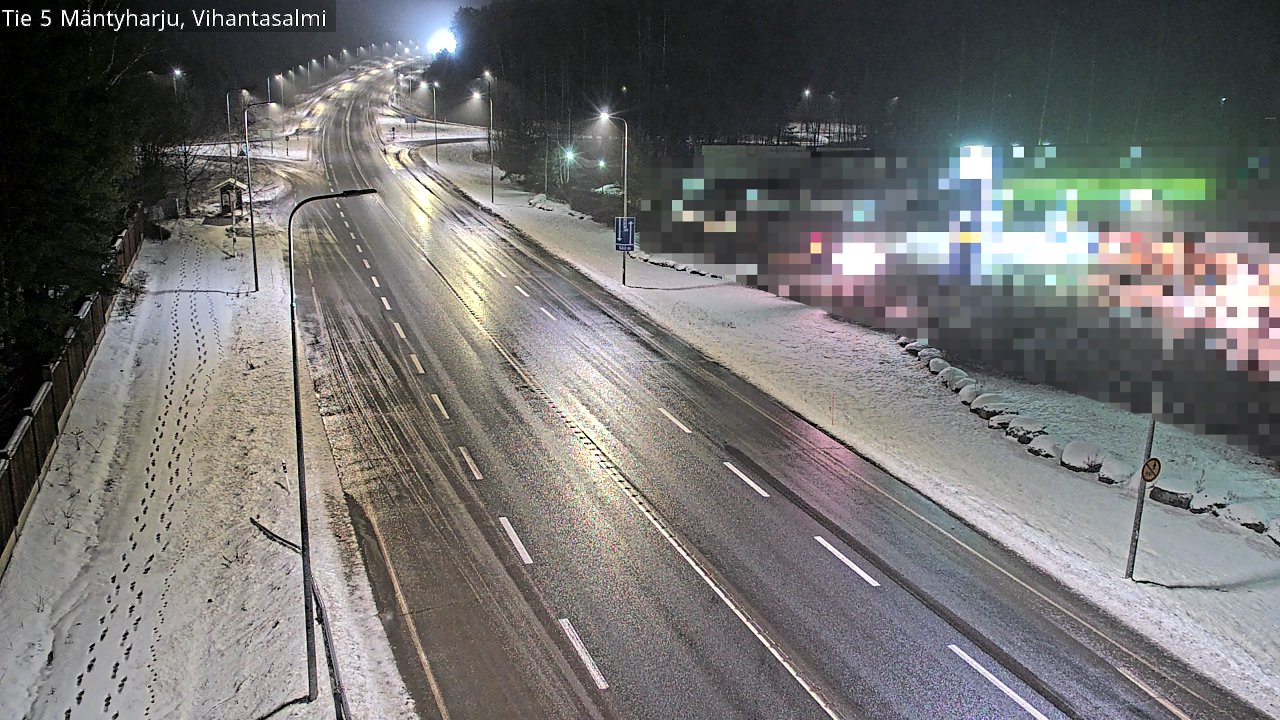 Weather Camera Image Väg 5 Mäntyharju, Vihantasal, Mäntyharju, Etelä-Savo