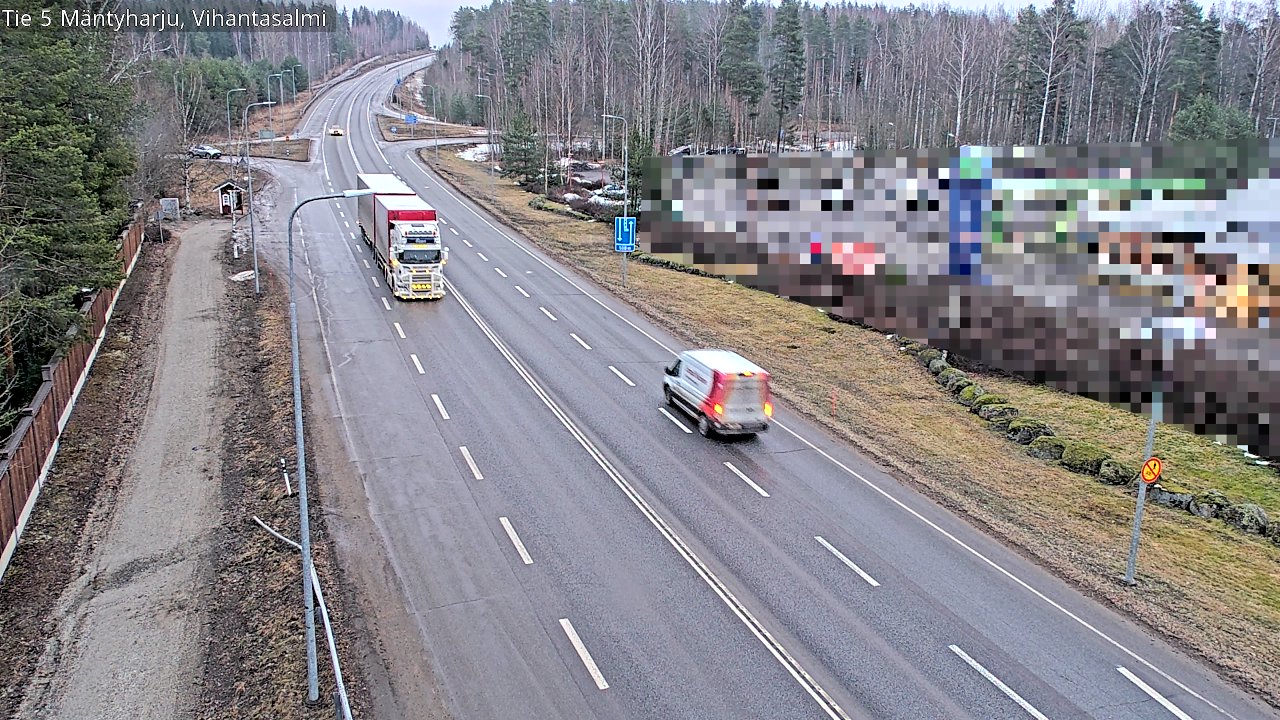 Weather Camera Image Road 5 Mäntyharju, Vihantasalm, Mäntyharju, Etelä-Savo