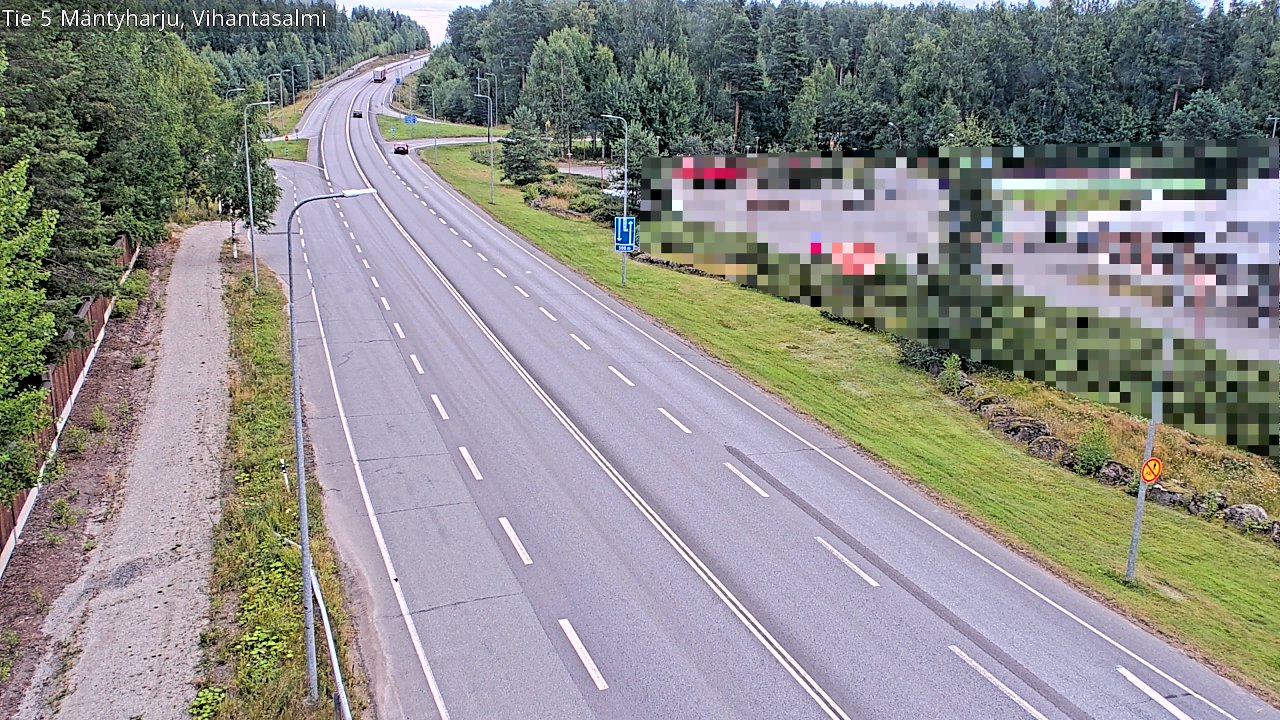 Weather Camera Image Road 5 Mäntyharju, Vihantasalm, Mäntyharju, Etelä-Savo