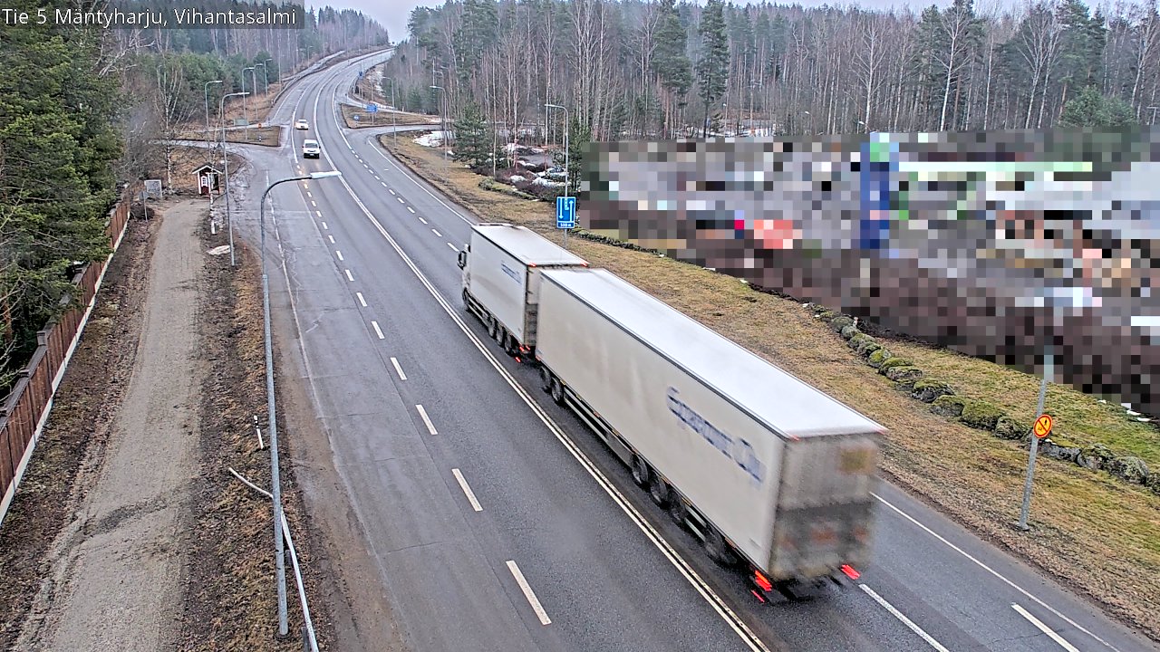 Weather Camera Image Road 5 Mäntyharju, Vihantasalm, Mäntyharju, Etelä-Savo