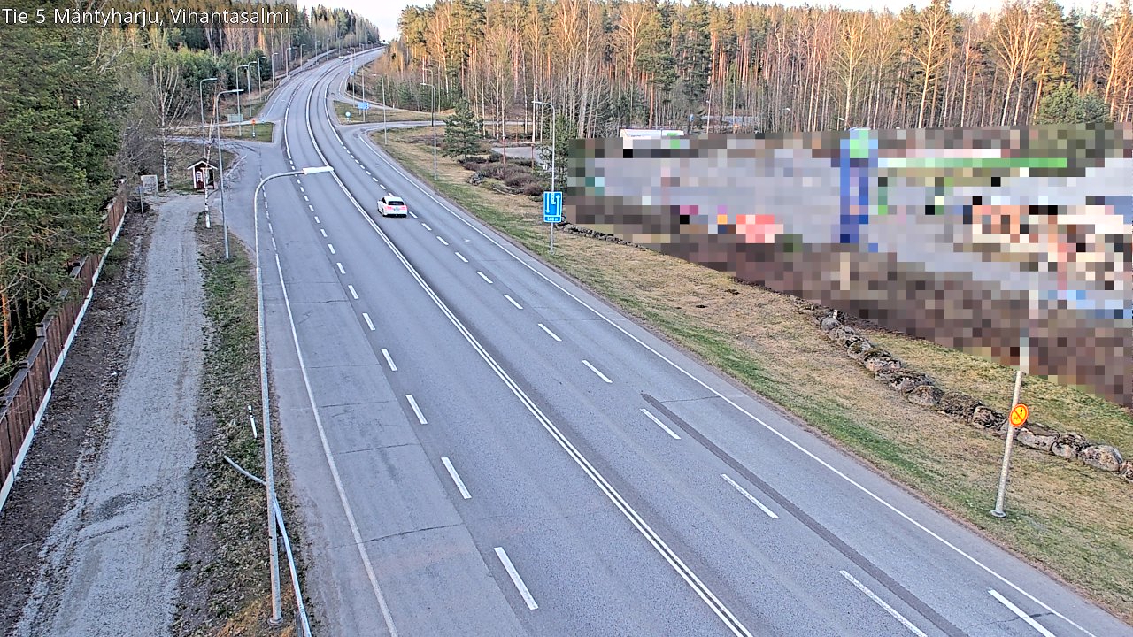 Weather Camera Image Road 5 Mäntyharju, Vihantasalm, Mäntyharju, Etelä-Savo