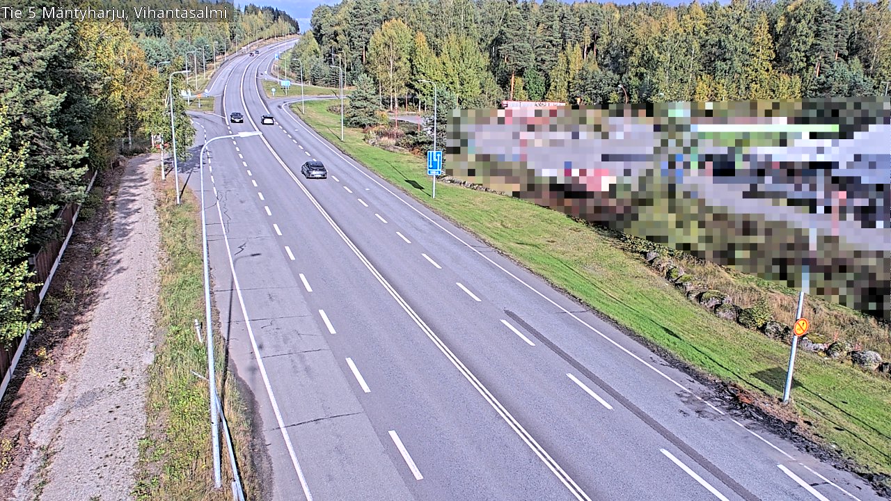 Weather Camera Image Road 5 Mäntyharju, Vihantasalm, Mäntyharju, Etelä-Savo
