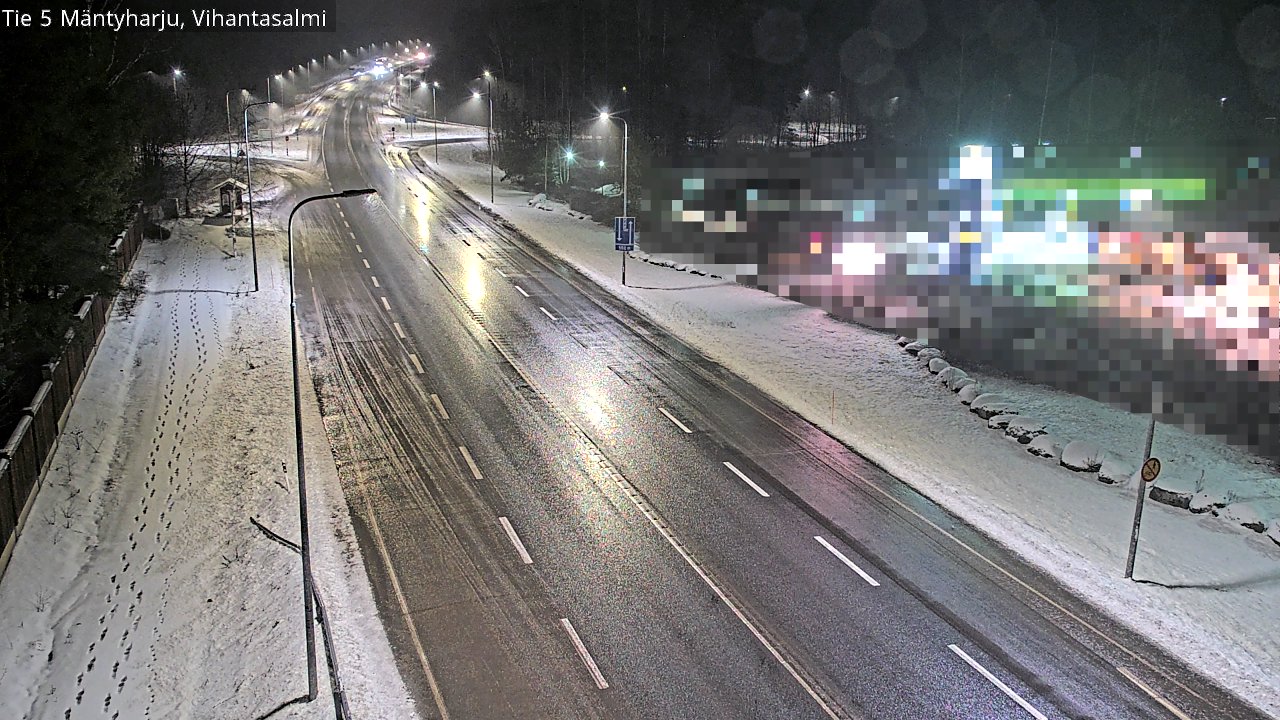 Weather Camera Image Väg 5 Mäntyharju, Vihantasal, Mäntyharju, Etelä-Savo