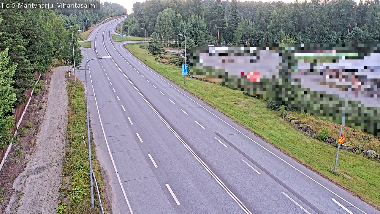 Weather Camera Image Road 5 Mäntyharju, Vihantasalm, Mäntyharju, Etelä-Savo
