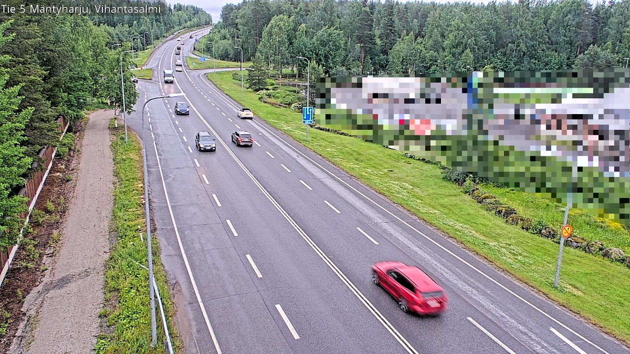 Weather Camera Image Väg 5 Mäntyharju, Vihantasal, Mäntyharju, Etelä-Savo