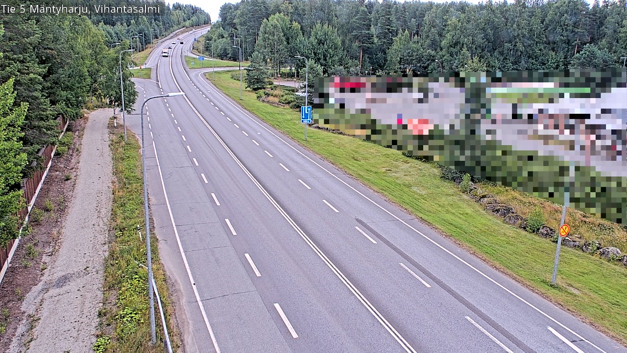 Weather Camera Image Road 5 Mäntyharju, Vihantasalm, Mäntyharju, Etelä-Savo