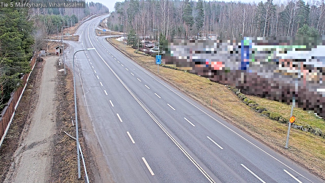 Weather Camera Image Road 5 Mäntyharju, Vihantasalm, Mäntyharju, Etelä-Savo