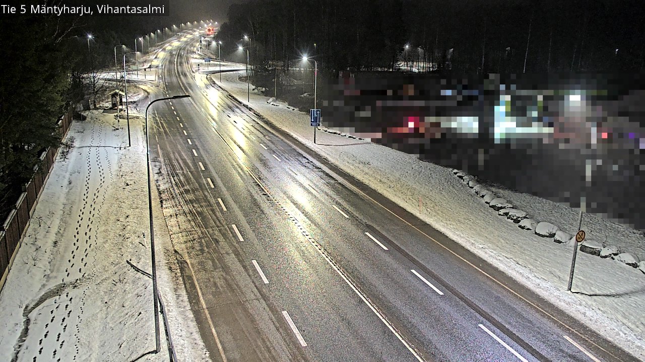 Weather Camera Image Väg 5 Mäntyharju, Vihantasal, Mäntyharju, Etelä-Savo