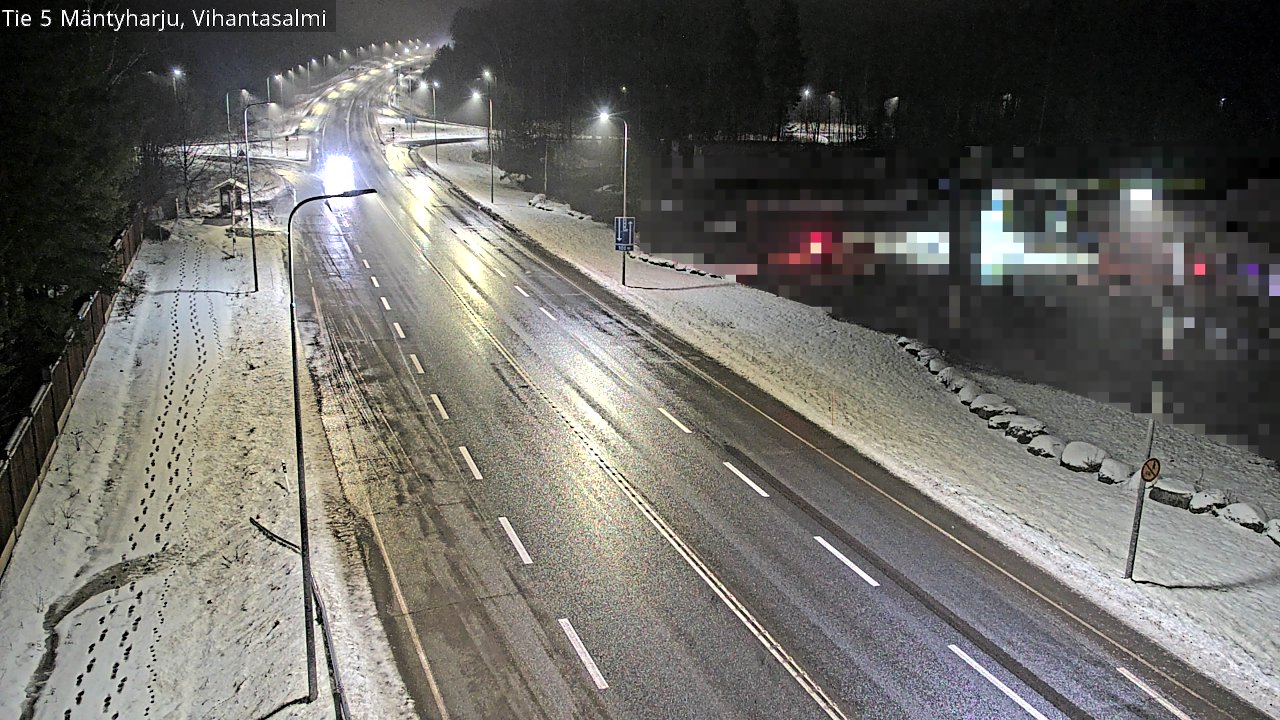 Weather Camera Image Väg 5 Mäntyharju, Vihantasal, Mäntyharju, Etelä-Savo