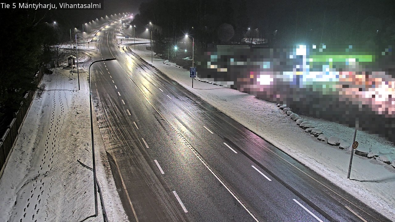 Weather Camera Image Väg 5 Mäntyharju, Vihantasal, Mäntyharju, Etelä-Savo