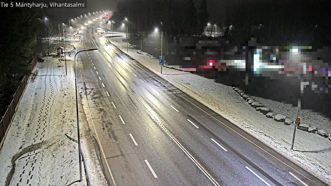 Weather Camera Image Väg 5 Mäntyharju, Vihantasal, Mäntyharju, Etelä-Savo