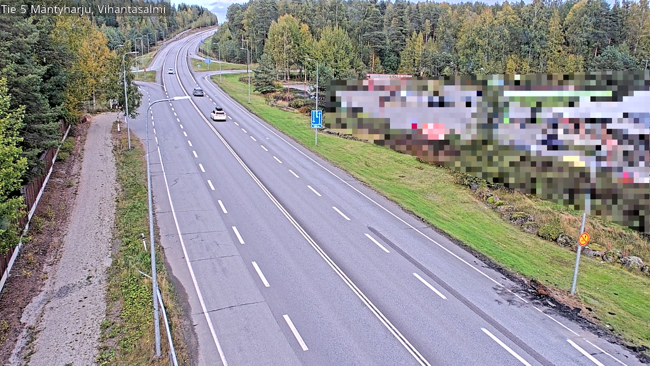 Weather Camera Image Road 5 Mäntyharju, Vihantasalm, Mäntyharju, Etelä-Savo