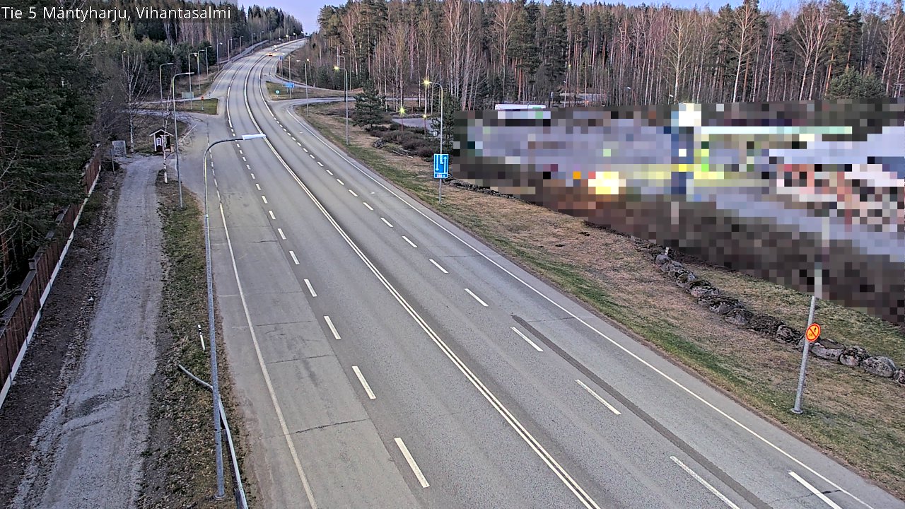 Weather Camera Image Road 5 Mäntyharju, Vihantasalm, Mäntyharju, Etelä-Savo