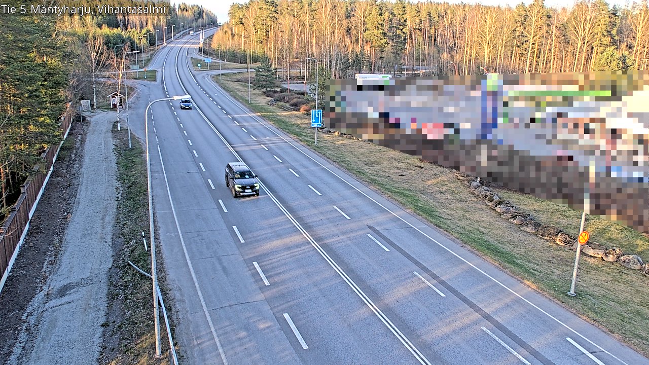 Weather Camera Image Road 5 Mäntyharju, Vihantasalm, Mäntyharju, Etelä-Savo