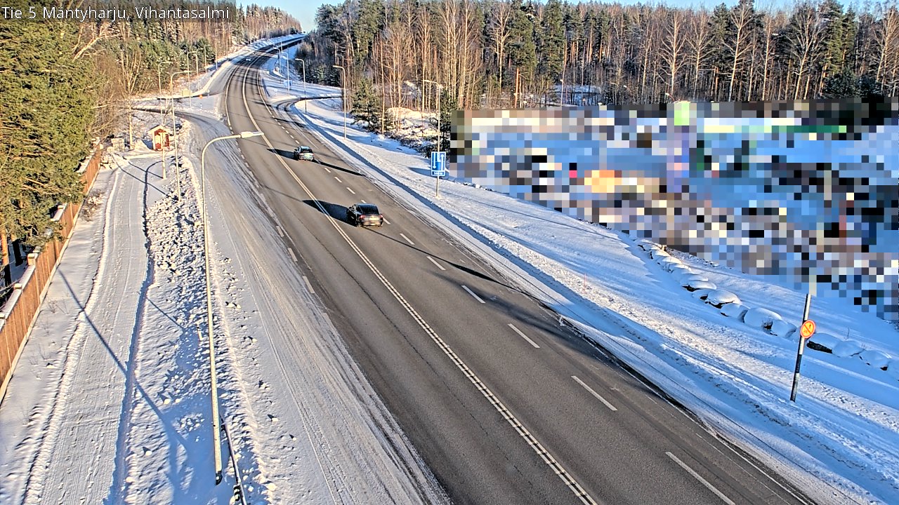 Weather Camera Image Road 5 Mäntyharju, Vihantasalm, Mäntyharju, Etelä-Savo