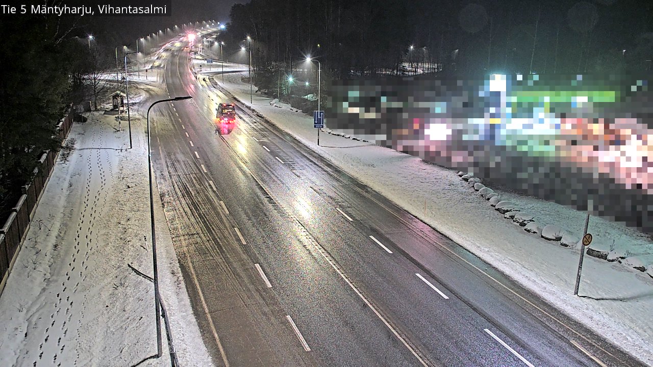 Weather Camera Image Väg 5 Mäntyharju, Vihantasal, Mäntyharju, Etelä-Savo
