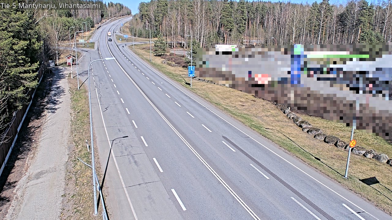 Weather Camera Image Road 5 Mäntyharju, Vihantasalm, Mäntyharju, Etelä-Savo