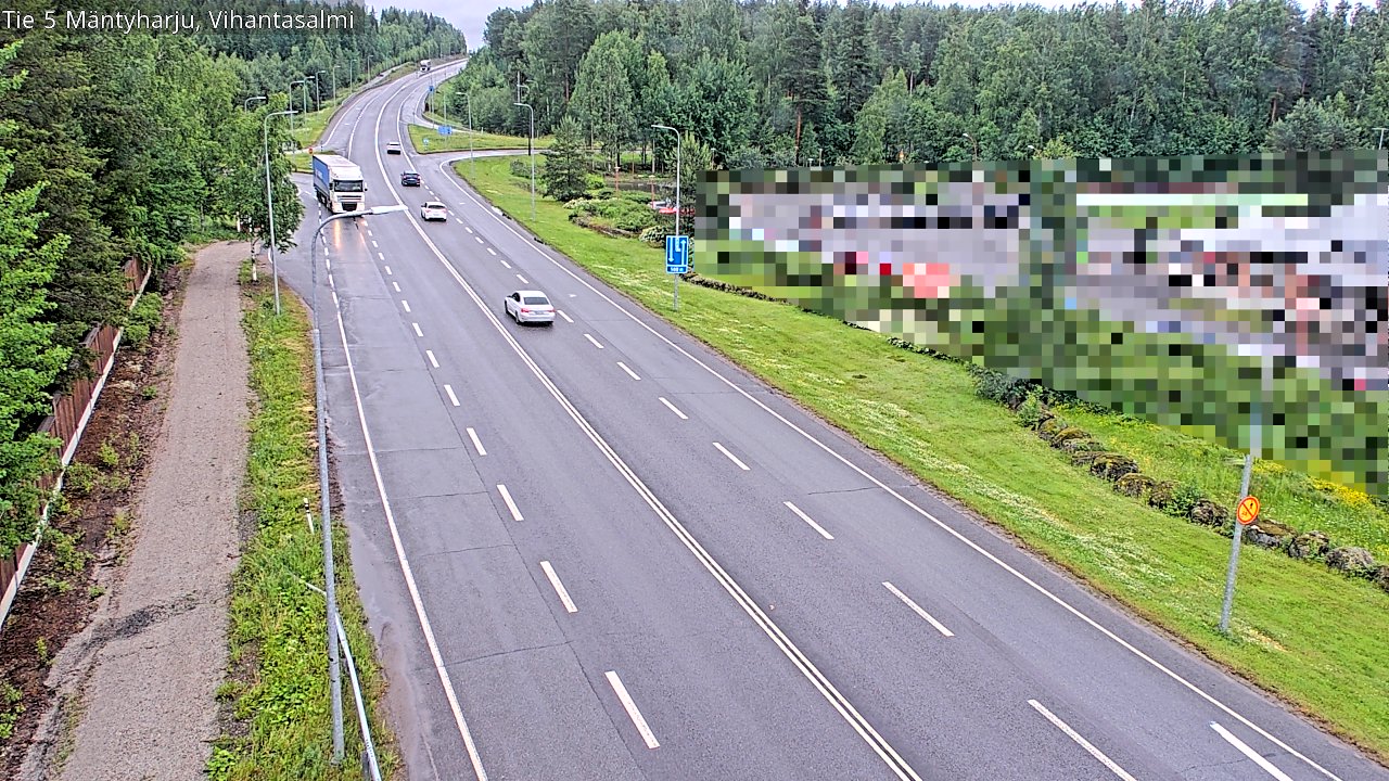 Weather Camera Image Väg 5 Mäntyharju, Vihantasal, Mäntyharju, Etelä-Savo