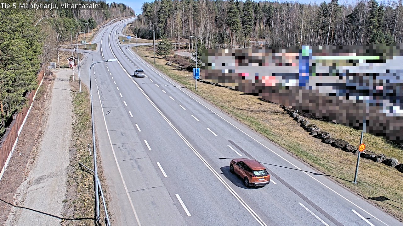 Weather Camera Image Road 5 Mäntyharju, Vihantasalm, Mäntyharju, Etelä-Savo