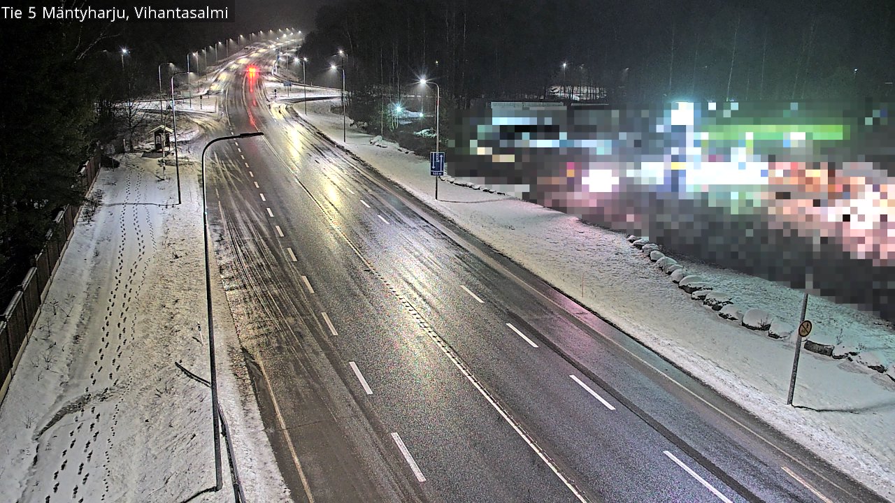 Weather Camera Image Väg 5 Mäntyharju, Vihantasal, Mäntyharju, Etelä-Savo