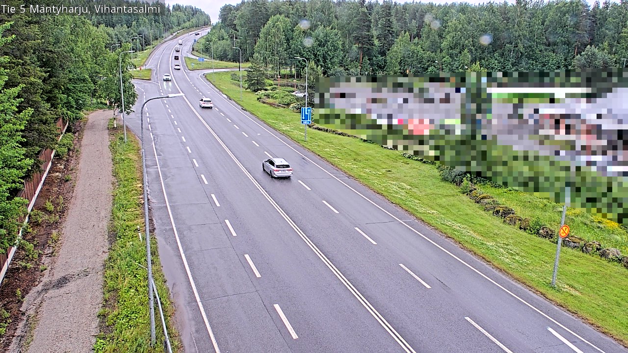 Weather Camera Image Väg 5 Mäntyharju, Vihantasal, Mäntyharju, Etelä-Savo