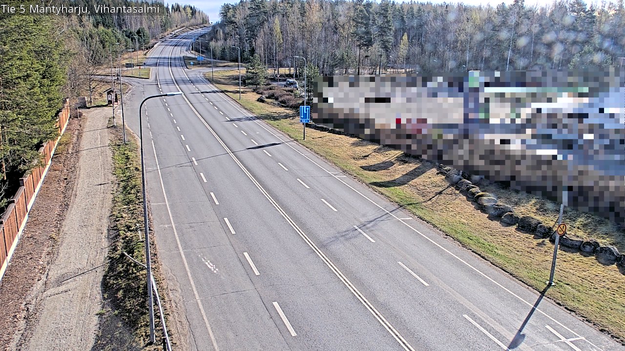 Weather Camera Image Road 5 Mäntyharju, Vihantasalm, Mäntyharju, Etelä-Savo