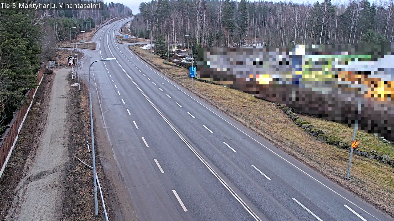 Weather Camera Image Road 5 Mäntyharju, Vihantasalm, Mäntyharju, Etelä-Savo