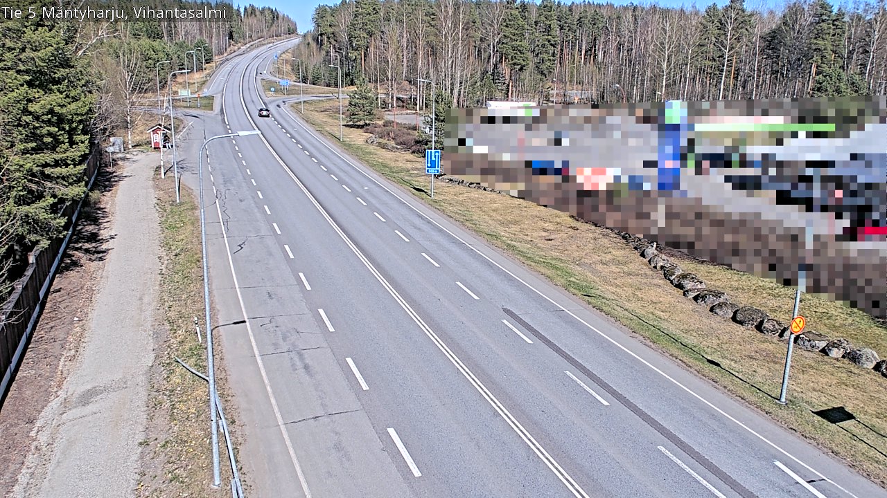 Weather Camera Image Road 5 Mäntyharju, Vihantasalm, Mäntyharju, Etelä-Savo