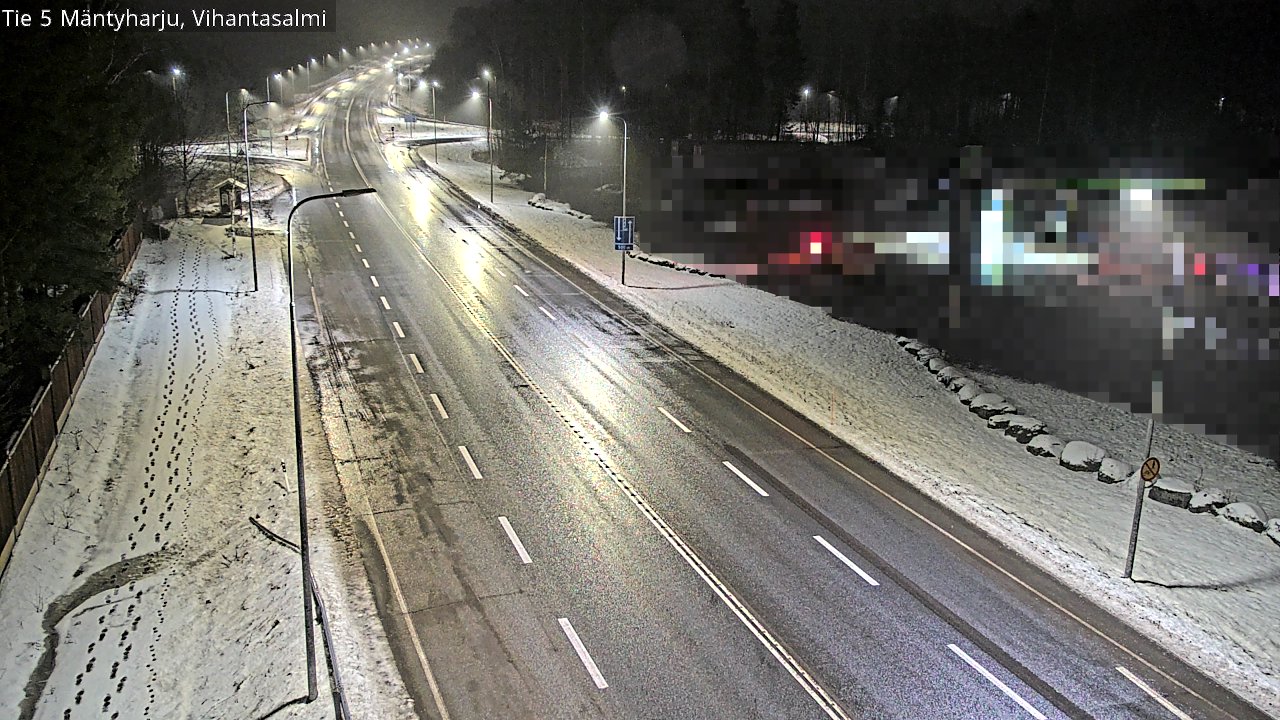 Weather Camera Image Väg 5 Mäntyharju, Vihantasal, Mäntyharju, Etelä-Savo