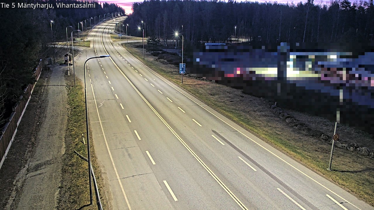 Weather Camera Image Road 5 Mäntyharju, Vihantasalm, Mäntyharju, Etelä-Savo