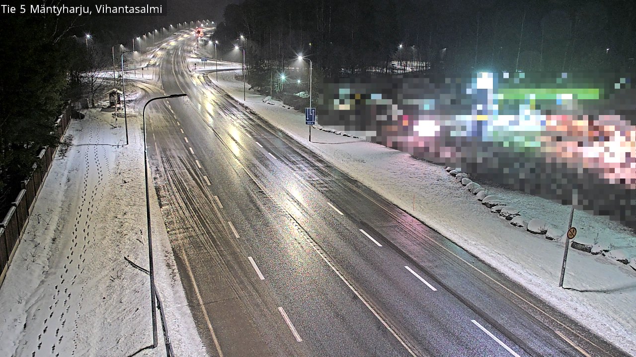 Weather Camera Image Väg 5 Mäntyharju, Vihantasal, Mäntyharju, Etelä-Savo