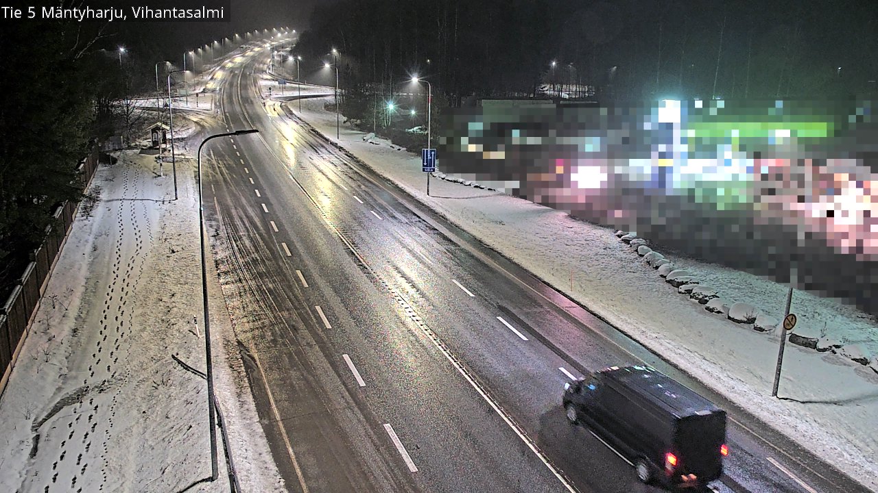 Weather Camera Image Väg 5 Mäntyharju, Vihantasal, Mäntyharju, Etelä-Savo