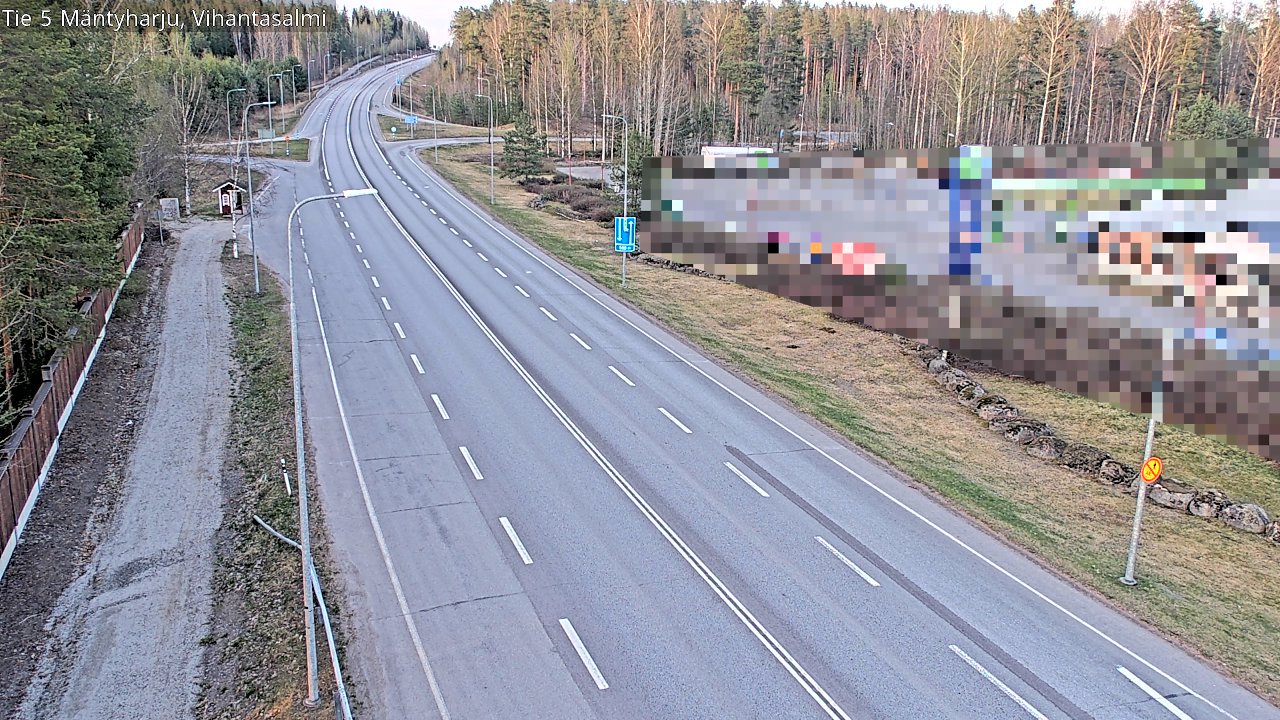 Weather Camera Image Road 5 Mäntyharju, Vihantasalm, Mäntyharju, Etelä-Savo