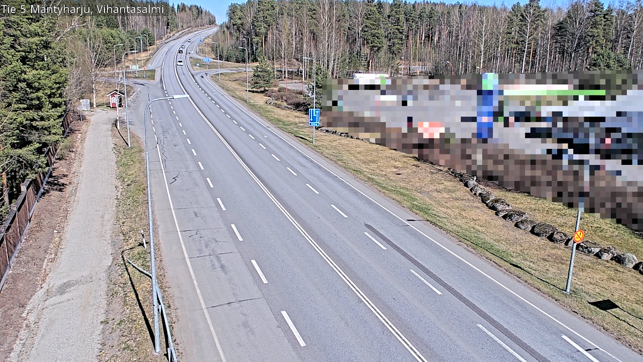 Weather Camera Image Road 5 Mäntyharju, Vihantasalm, Mäntyharju, Etelä-Savo