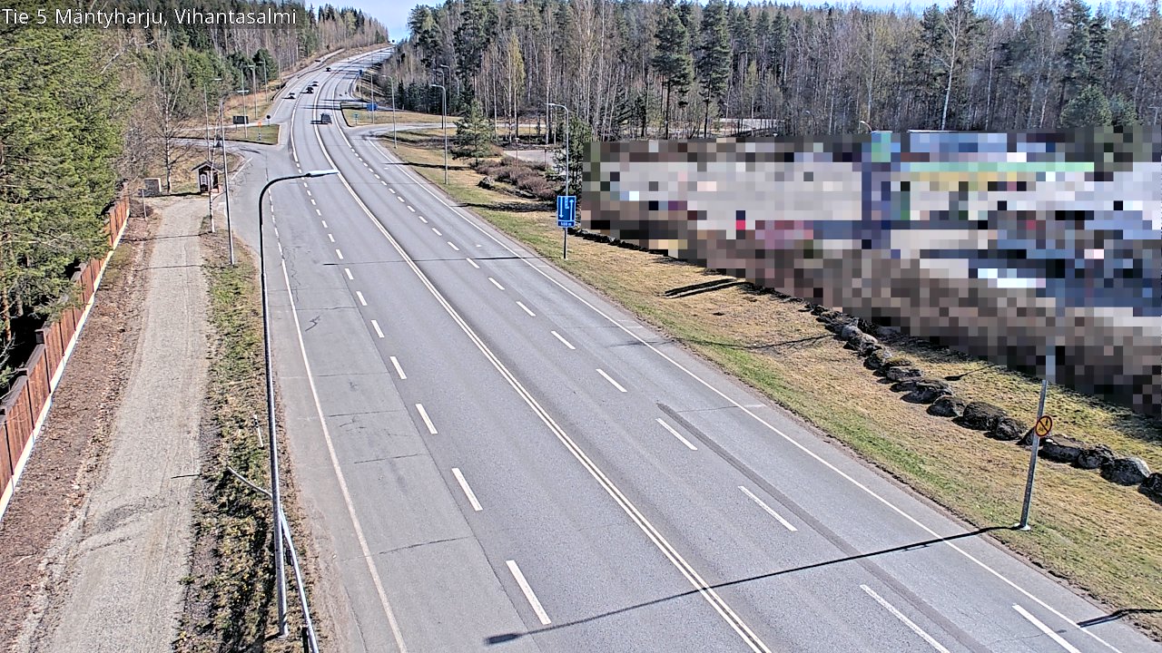 Weather Camera Image Road 5 Mäntyharju, Vihantasalm, Mäntyharju, Etelä-Savo
