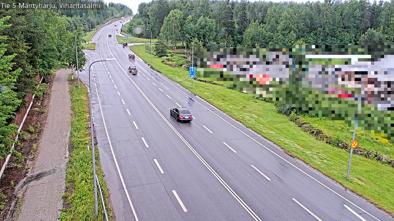 Weather Camera Image Väg 5 Mäntyharju, Vihantasal, Mäntyharju, Etelä-Savo