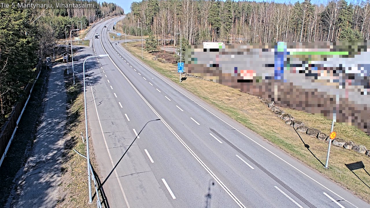 Weather Camera Image Road 5 Mäntyharju, Vihantasalm, Mäntyharju, Etelä-Savo