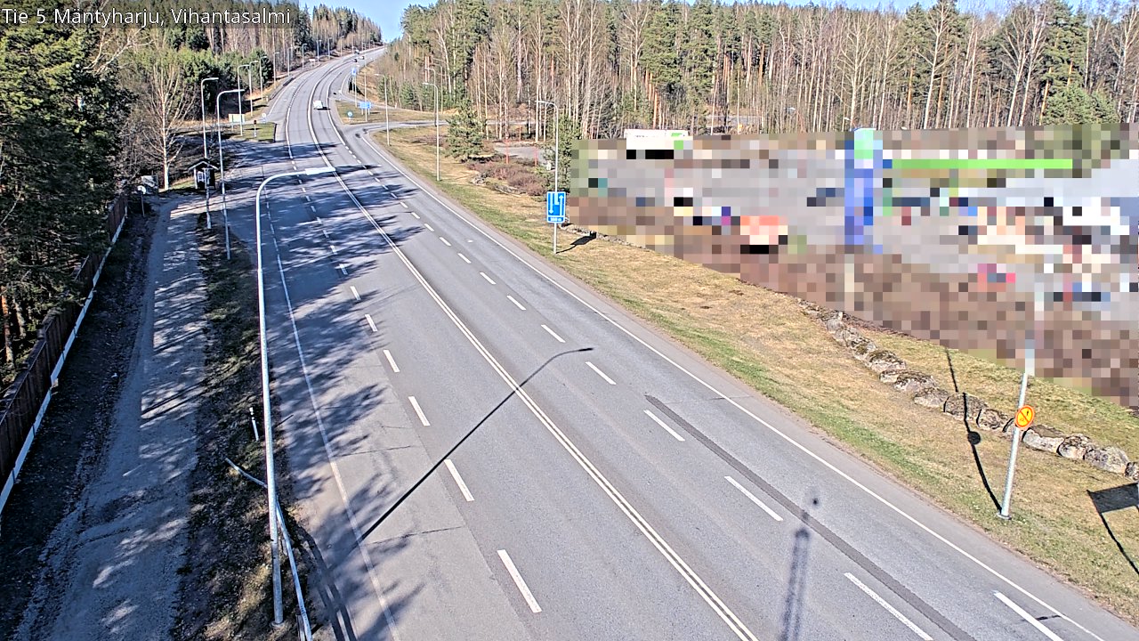 Weather Camera Image Road 5 Mäntyharju, Vihantasalm, Mäntyharju, Etelä-Savo