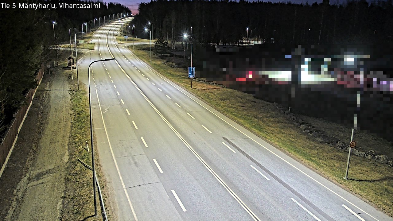 Weather Camera Image Road 5 Mäntyharju, Vihantasalm, Mäntyharju, Etelä-Savo