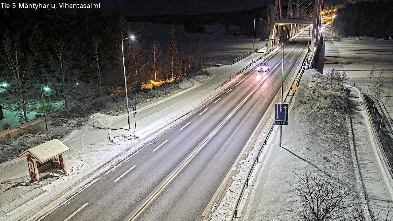 Weather Camera Image Väg 5 Mäntyharju, Vihantasal, Mäntyharju, Etelä-Savo