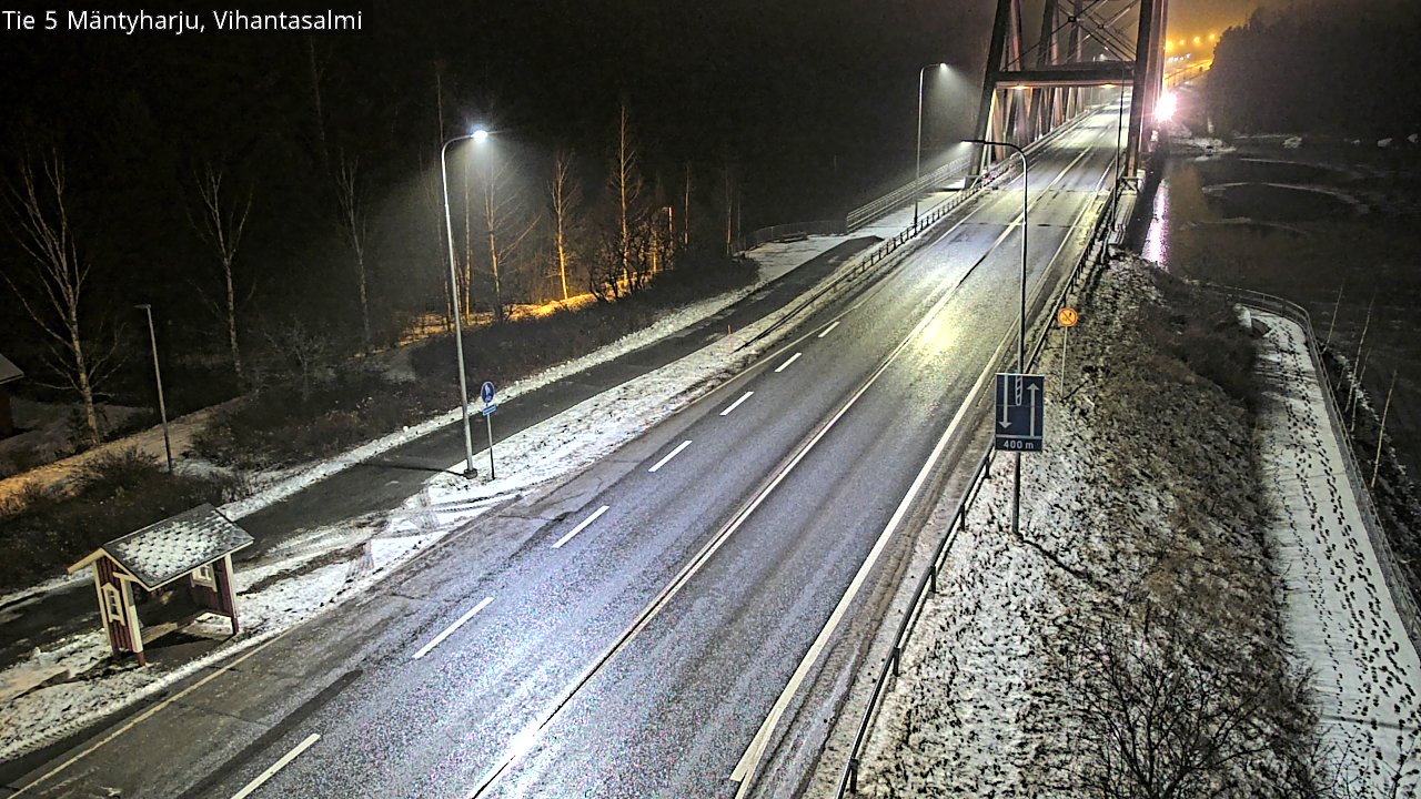 Weather Camera Image Väg 5 Mäntyharju, Vihantasal, Mäntyharju, Etelä-Savo