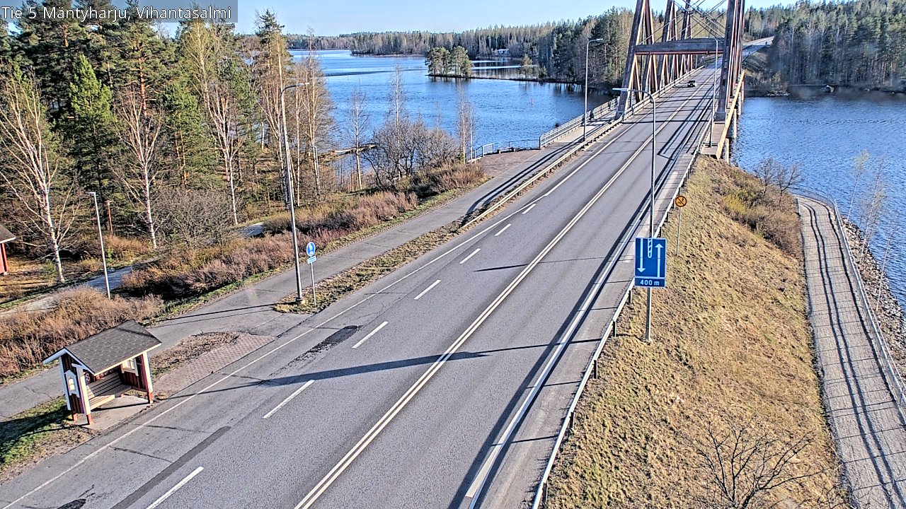 Weather Camera Image Road 5 Mäntyharju, Vihantasalm, Mäntyharju, Etelä-Savo