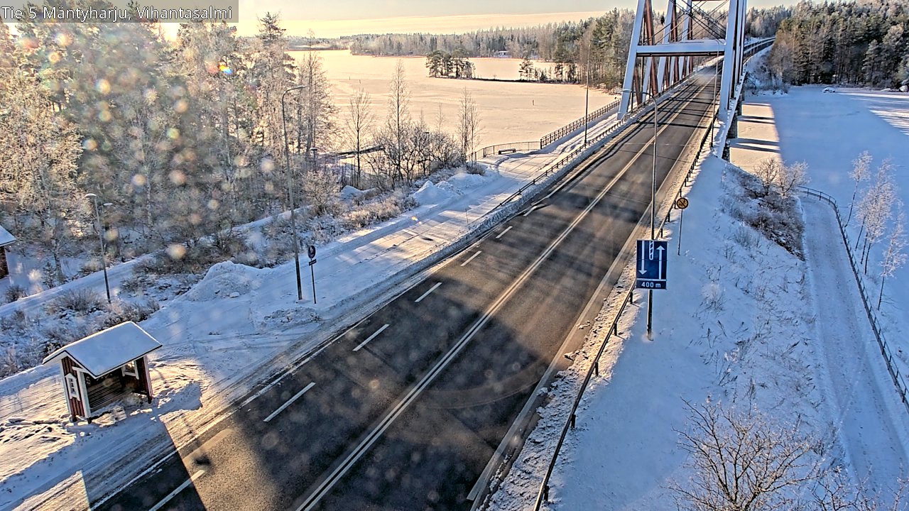 Weather Camera Image Road 5 Mäntyharju, Vihantasalm, Mäntyharju, Etelä-Savo