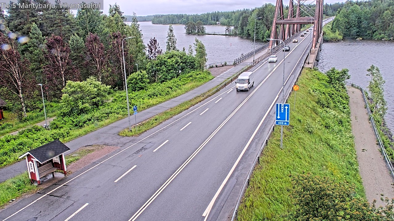 Weather Camera Image Väg 5 Mäntyharju, Vihantasal, Mäntyharju, Etelä-Savo