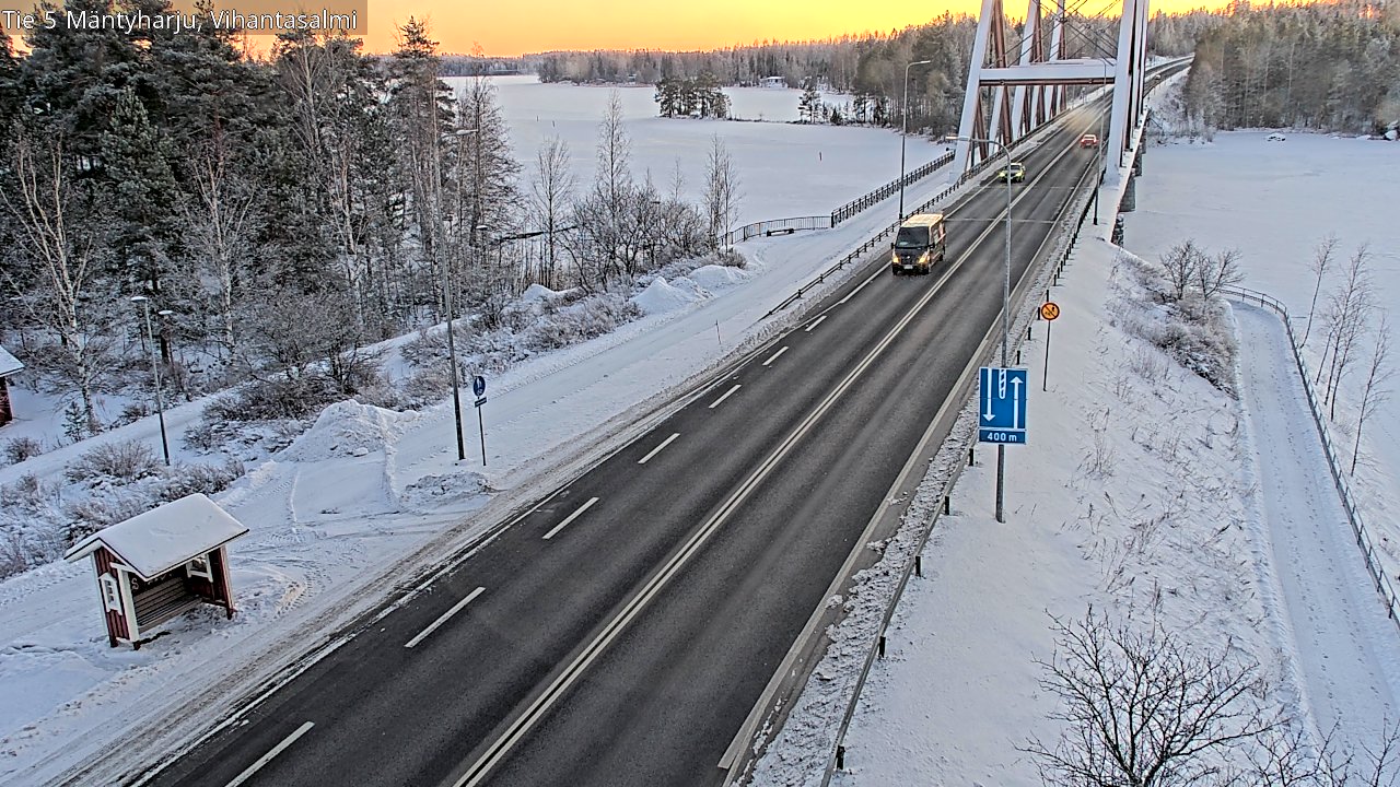Weather Camera Image Road 5 Mäntyharju, Vihantasalm, Mäntyharju, Etelä-Savo